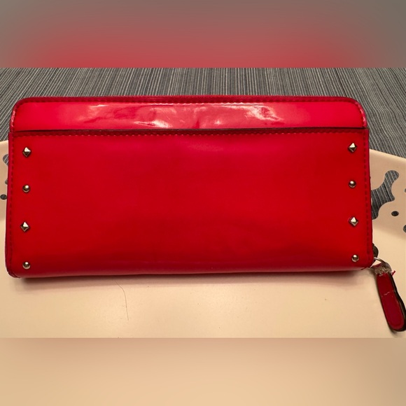 Red Leather Coach Wallet - Picture 2 of 5